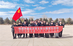 盟团委机关党支部开展清明祭英烈主题党日活动